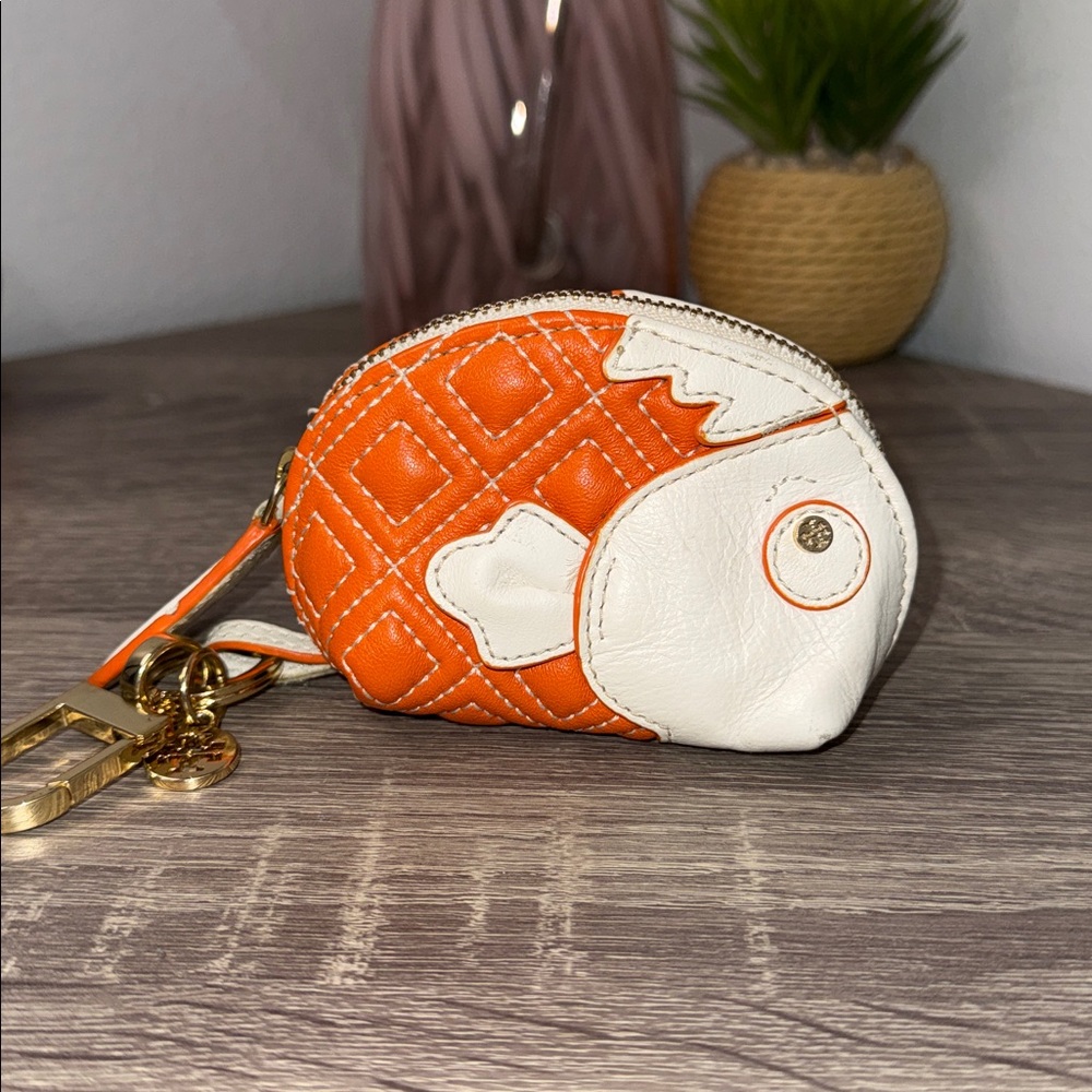 Tory Burch Whimsical Fish Coin Pouch/Key Chain - Picture 3 of 16